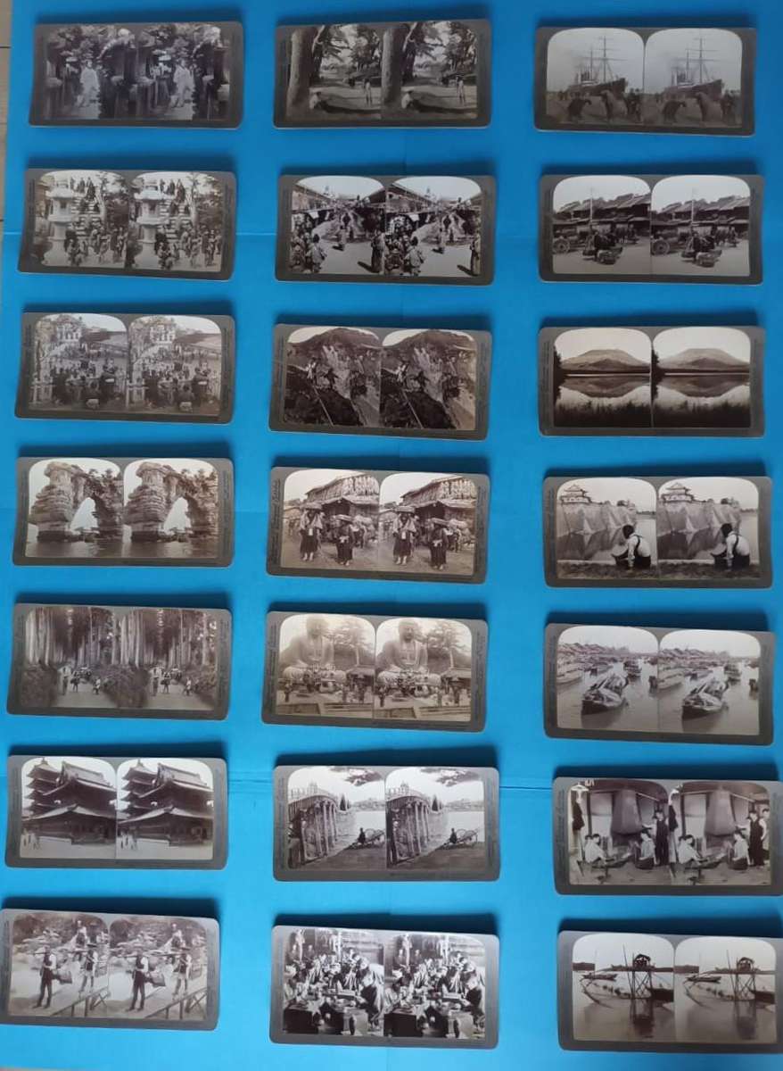 76 stereoscopic photographic slides of Japan, 1904: a wonderful time capsule!