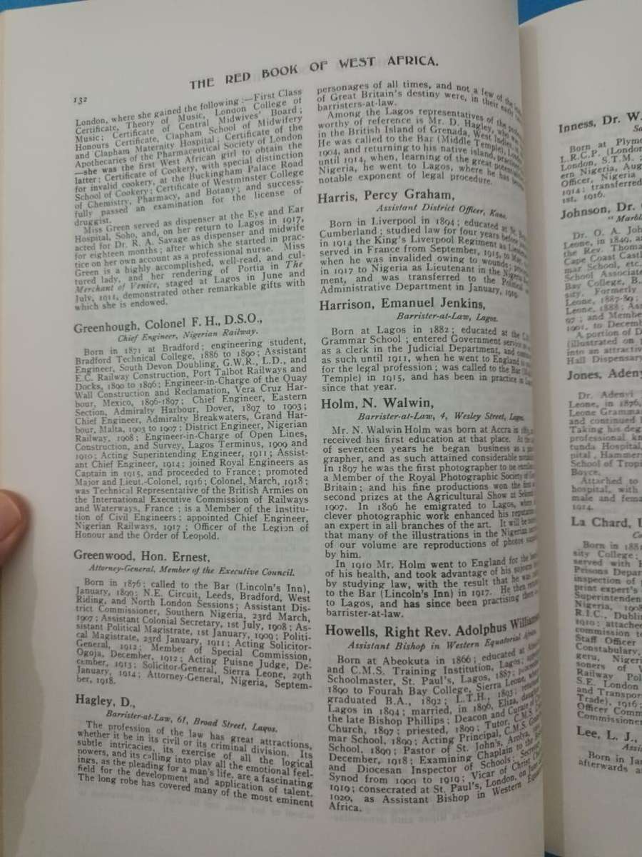 The Red Book of West Africa (Who's Who of Nigeria, the Gold Coast, Sierra Leone and the Gambia 1920)