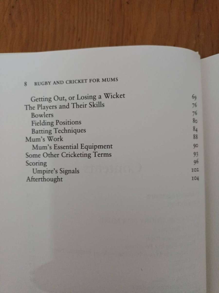 Rugby & Cricket for Mums (A. Sue Porter)