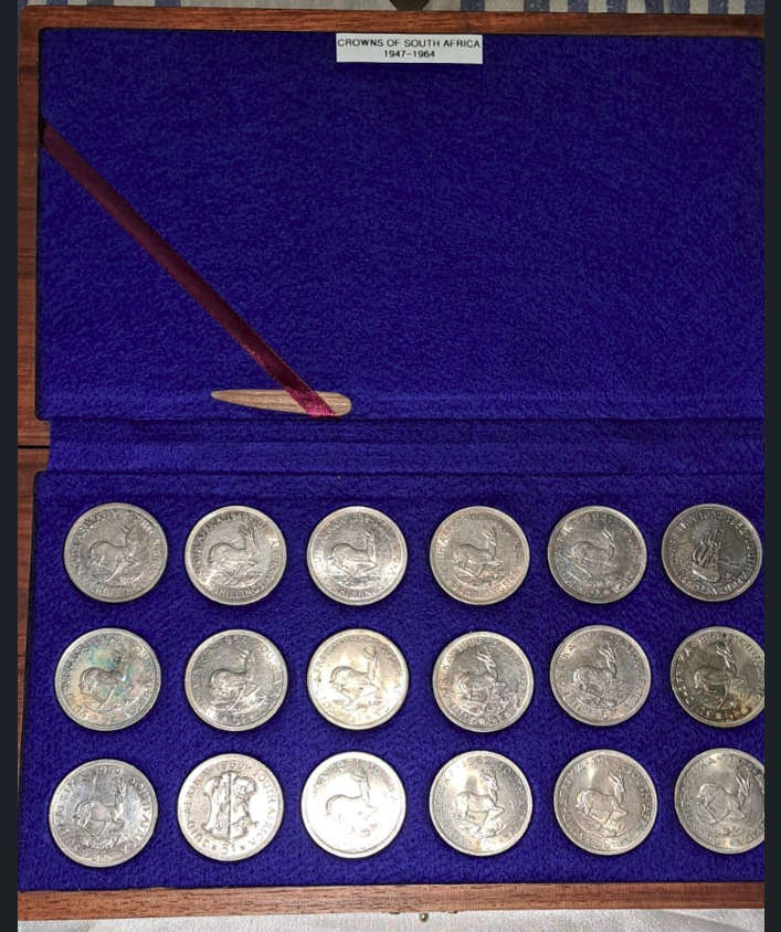 Crowns of South Afica 1947-1964 - (18 COINS - FULL SET)