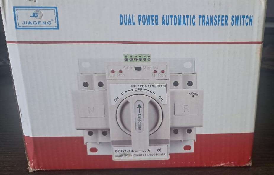 Automatic & Manual Change Over Switch 2-Pole 63A GCQ2-63/2P 63A