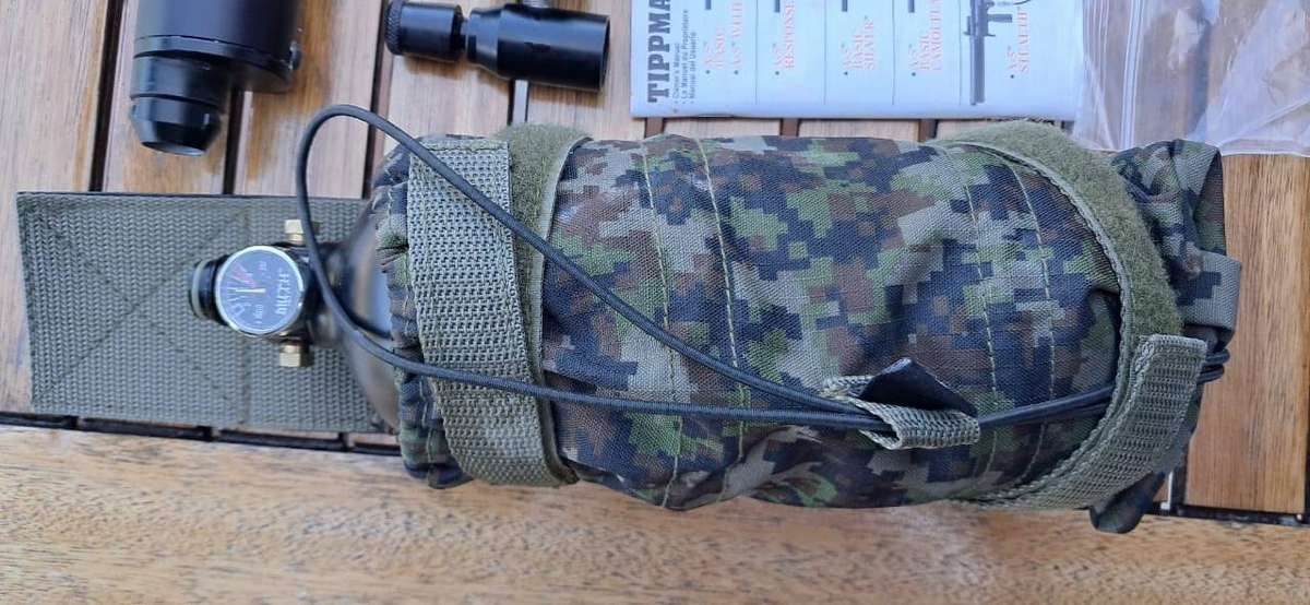 Tippmann A-5 STEALTH .68 Calibre Semi-Automatic (open bolt blow-back)