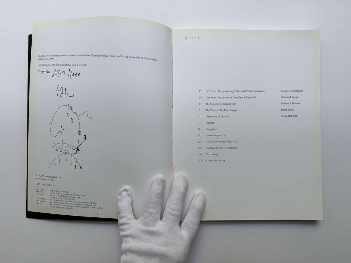 Paul Du Toit - Fighting With my Weak Hand no 439/1000 (signed with small drawing)