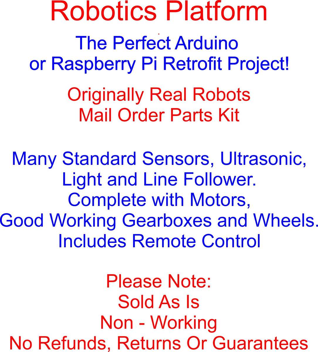 Robotics Platform ( Real Robots )