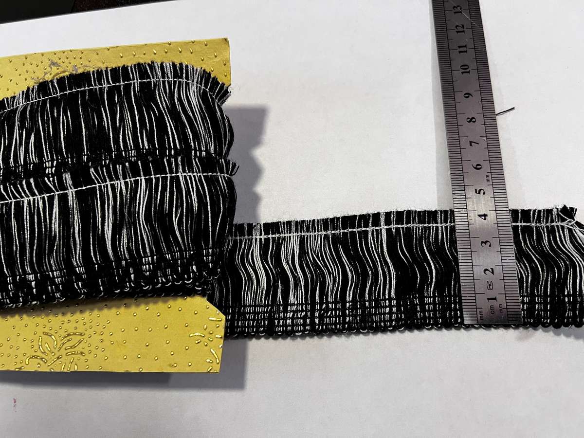 Assorted bundle of trims including sequence and horse hair