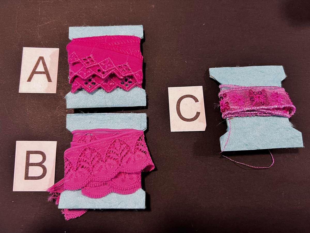 Assorted Pink lace / trim bundle