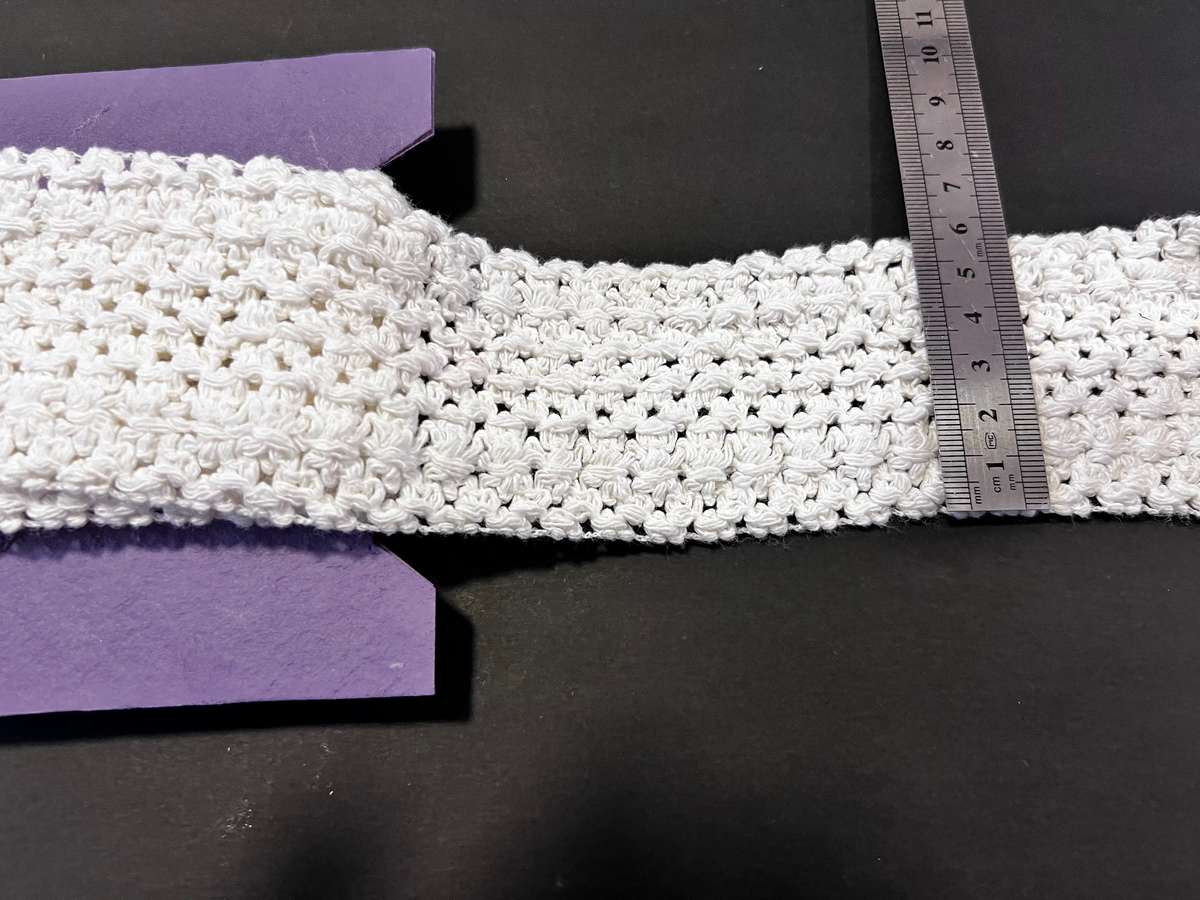 White  crochet and crochet like lace / sewing trim bundle