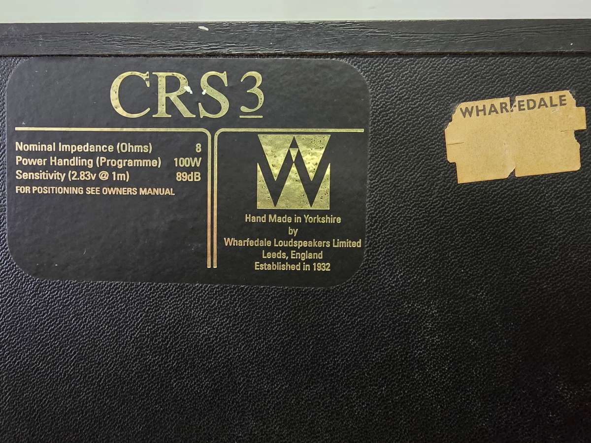 Wharfedale CRS3 Hand Made Bookshelf Speakers