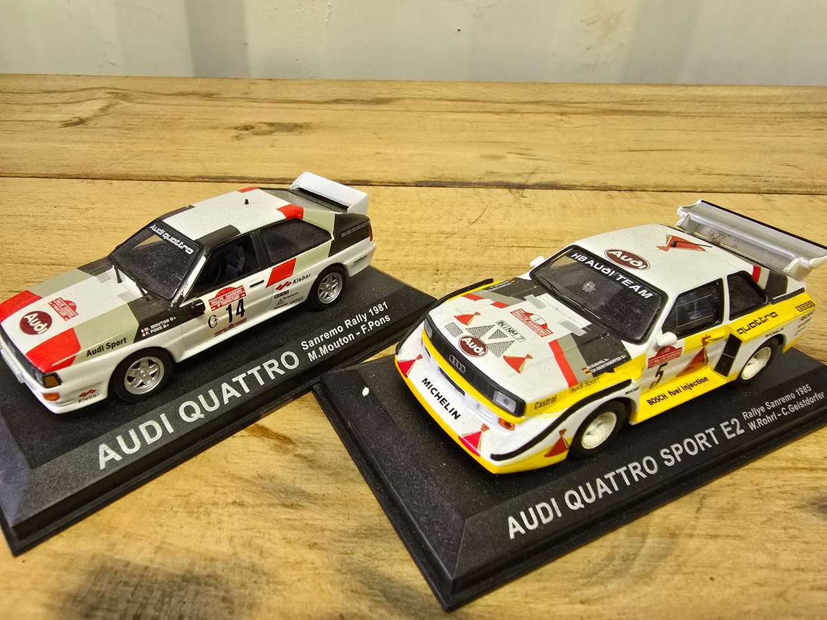 2 AUDI QUATTRO MODEL CARS TO HIGHEST BIDDER