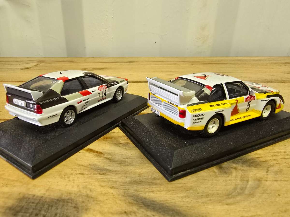2 AUDI QUATTRO MODEL CARS TO HIGHEST BIDDER