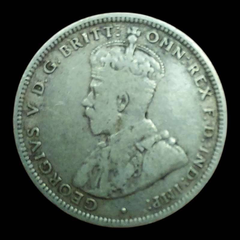 British West Africa One Shilling 1913 George V Silver Coin KM#12