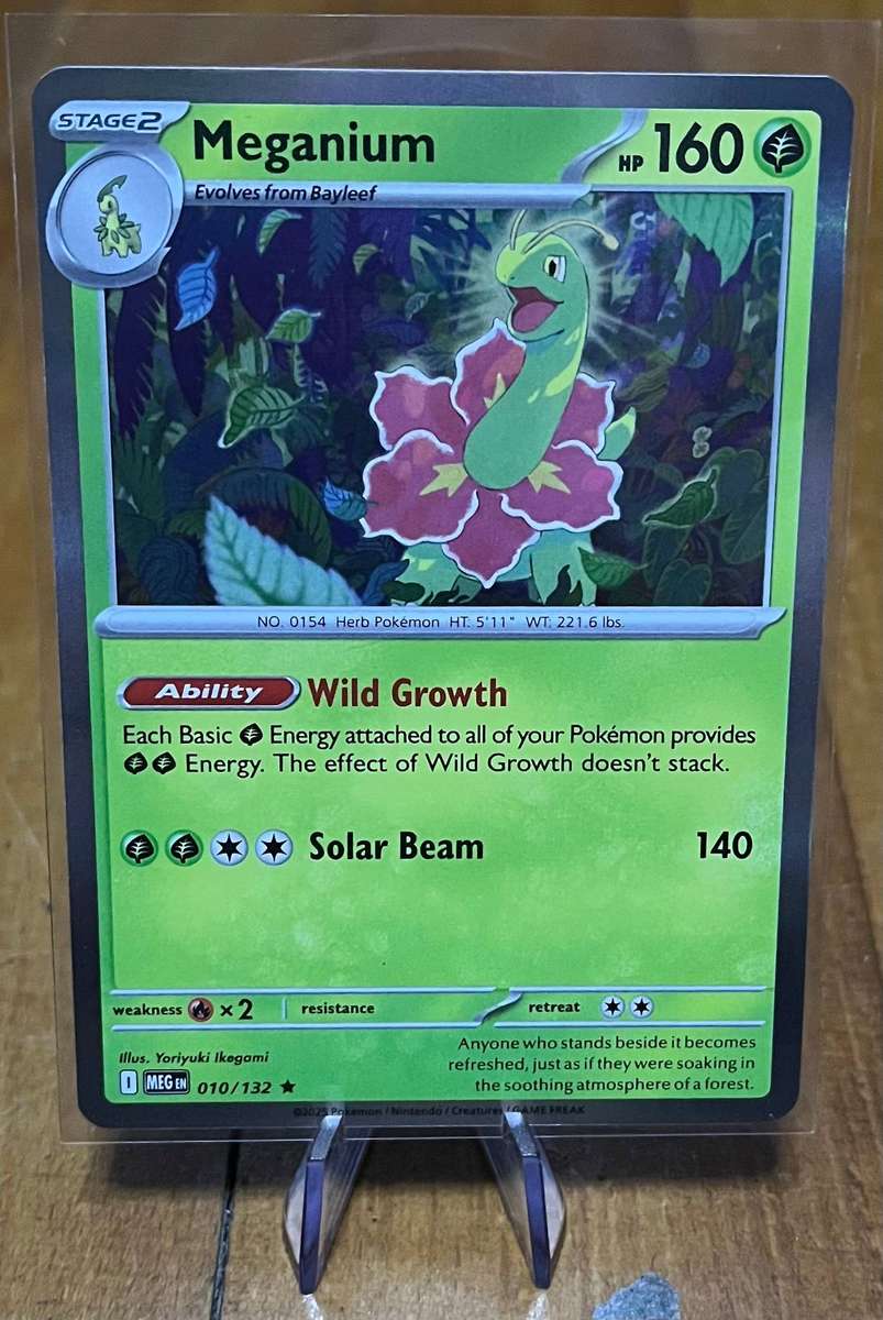 Pokémon Meganium 10/132  Mega Evolution  Holo