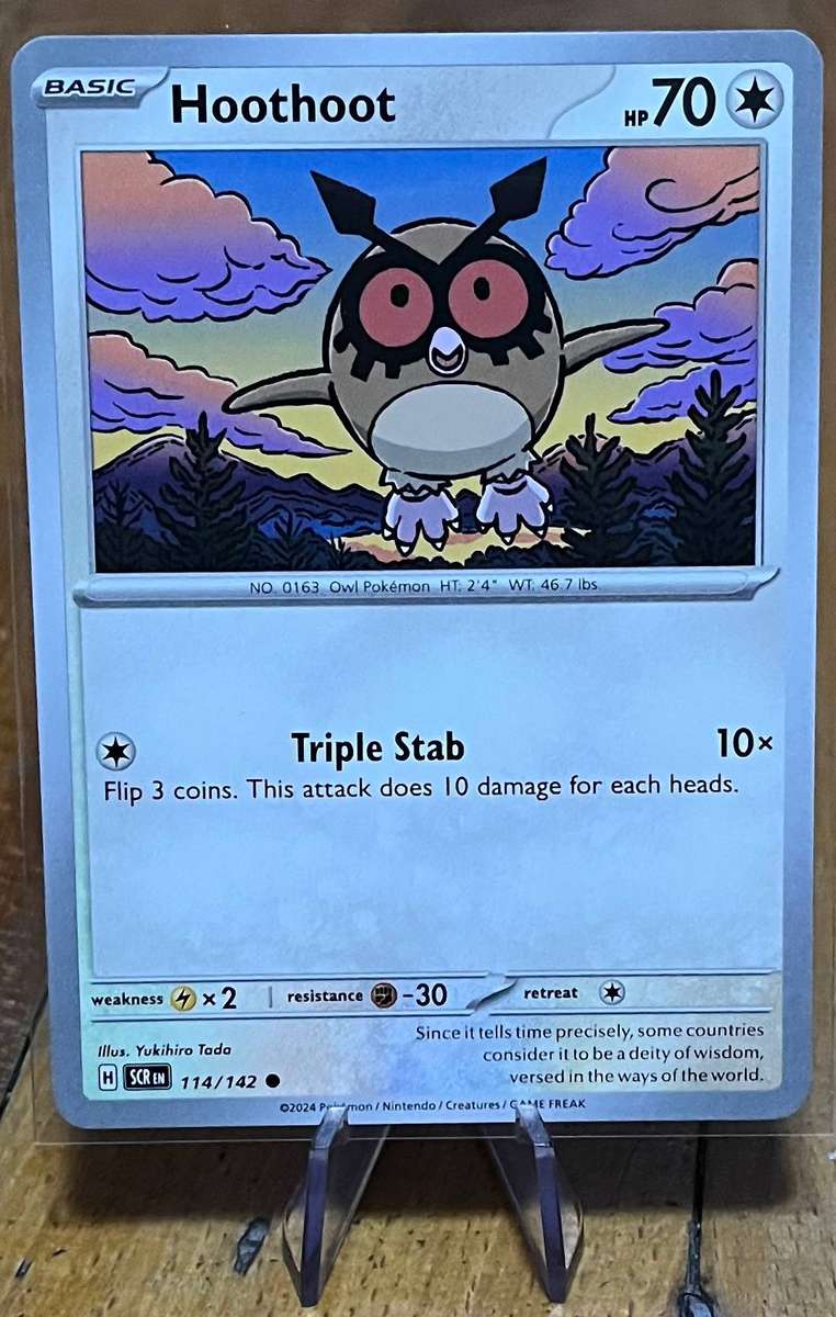 Pokémon Hoothoot 114/142  Stellar Crown  Normal