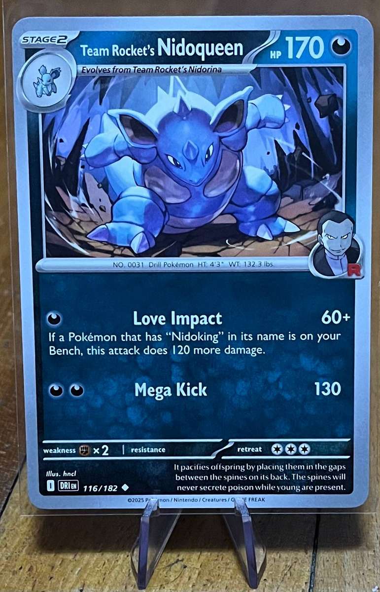 Pokémon Team Rocket's Nidoqueen 116/182  Destined Rivals  Normal