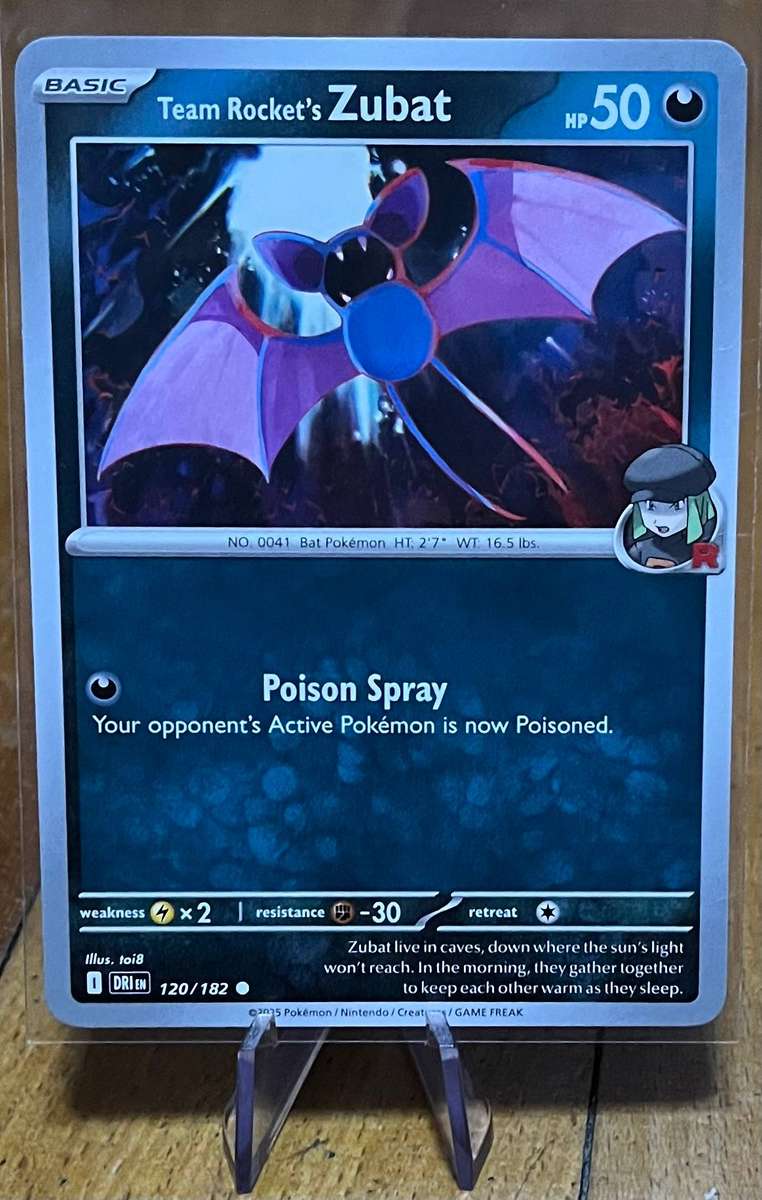 Pokémon Team Rocket's Zubat 120/182  Destined Rivals  Normal