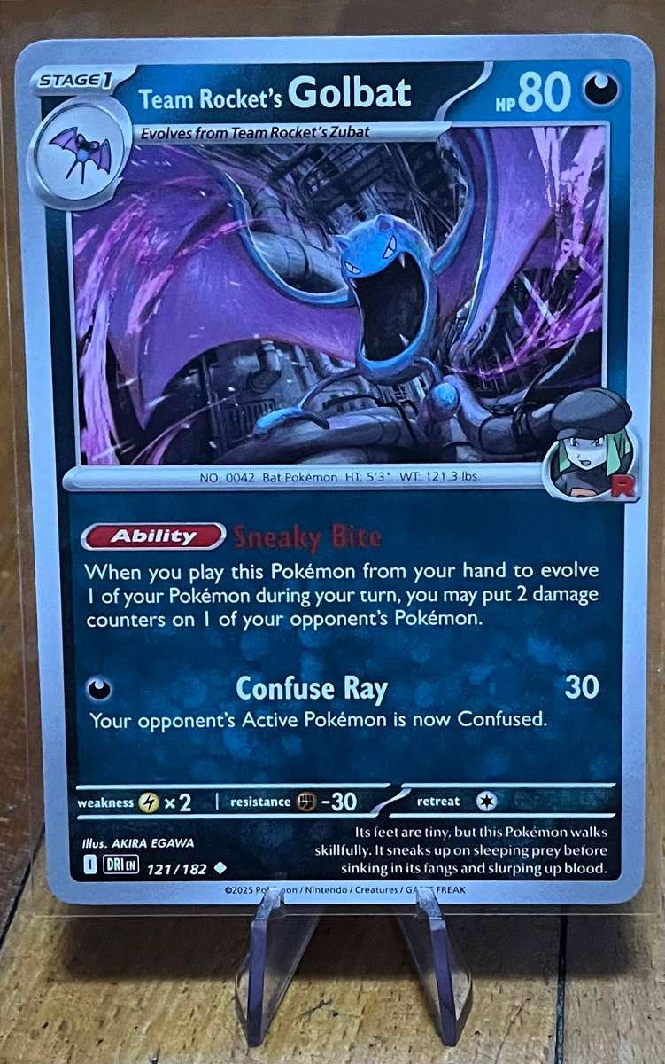 Pokémon Team Rocket's Golbat 121/182  Destined Rivals  Normal