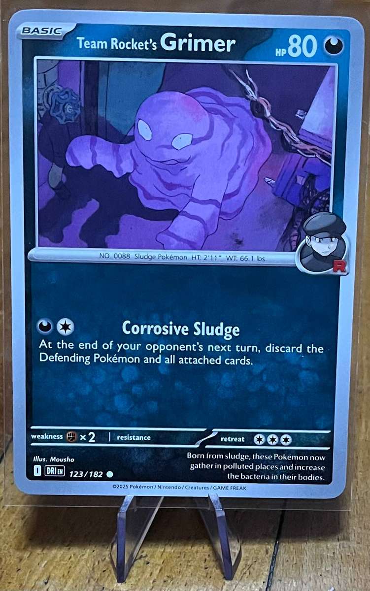 Pokémon Team Rocket's Grimer 123/182  Destined Rivals  Normal