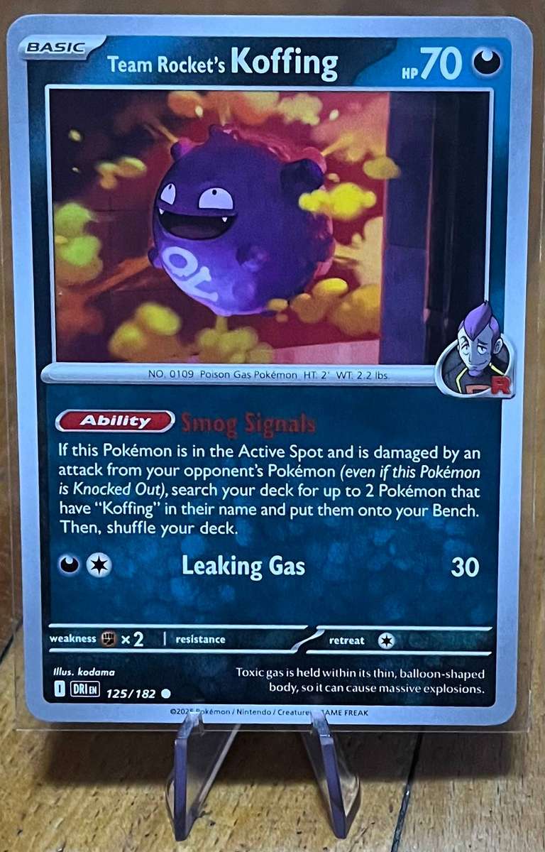 Pokémon Team Rocket's Koffing 125/182  Destined Rivals  Normal