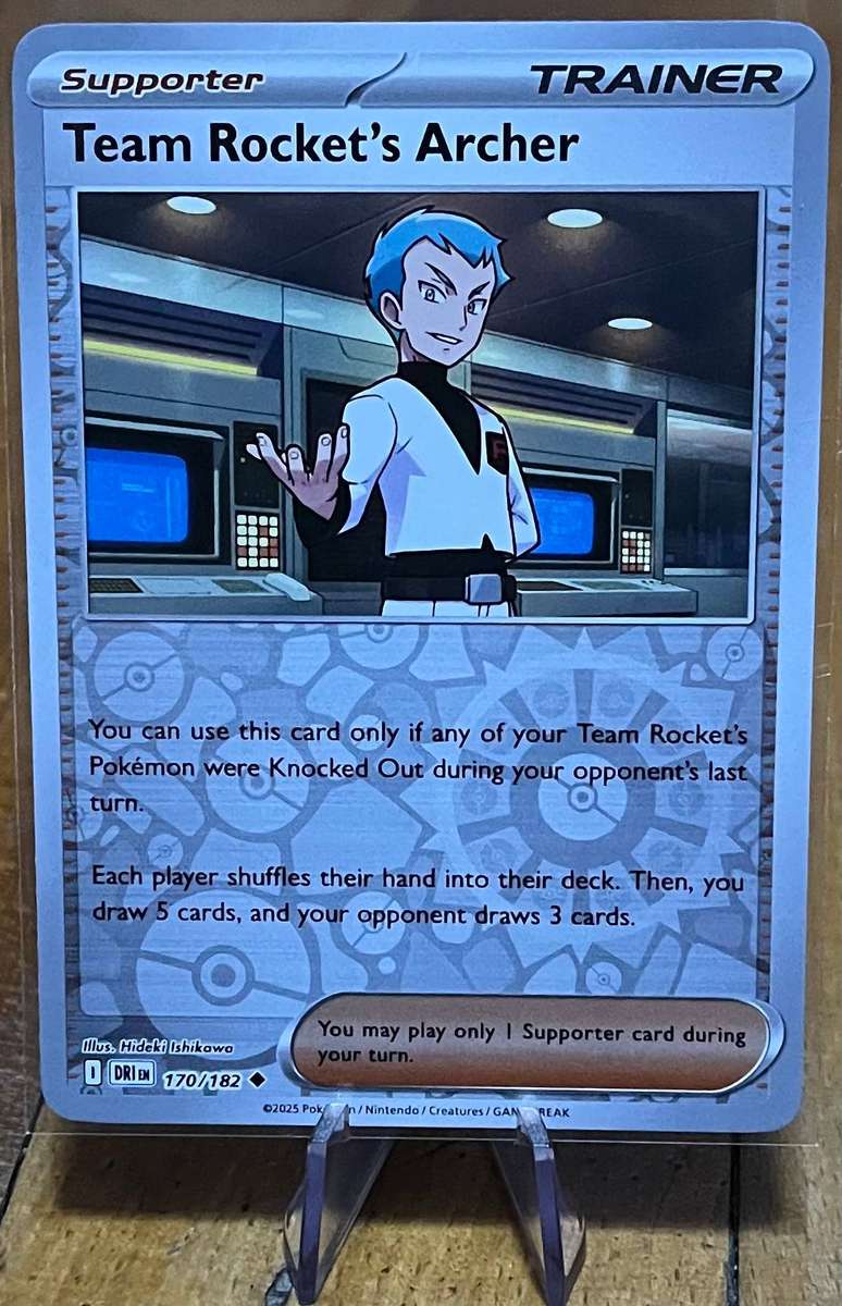 Pokémon Team Rocket's Archer 170/182  Destined Rivals  Reverse Holo