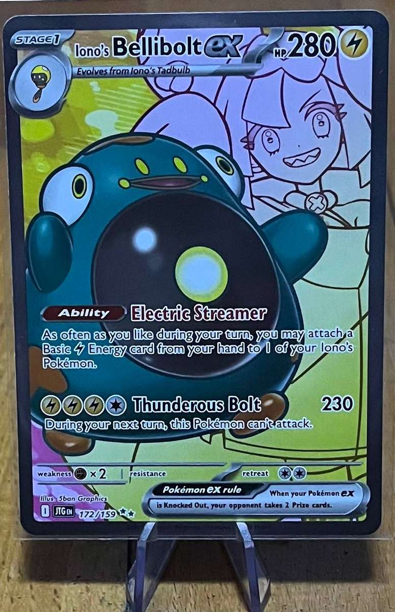 Pokémon Iono's Bellibolt ex 172/159  Journey Together  Holo