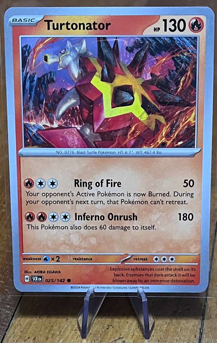 Pokémon Turtonator 25/142  Stellar Crown  Normal