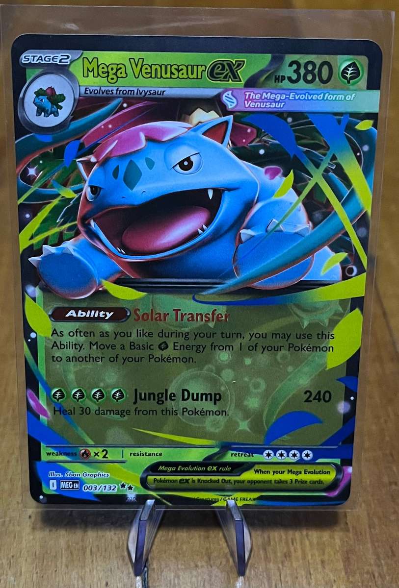 Pokémon Mega Venusaur ex 3/132  Mega Evolution  Holo