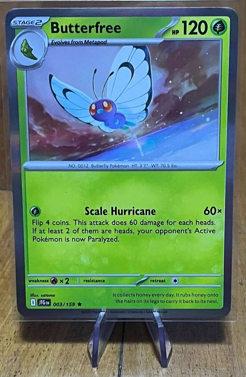 Pokémon Butterfree 3/159  Journey Together  Holo