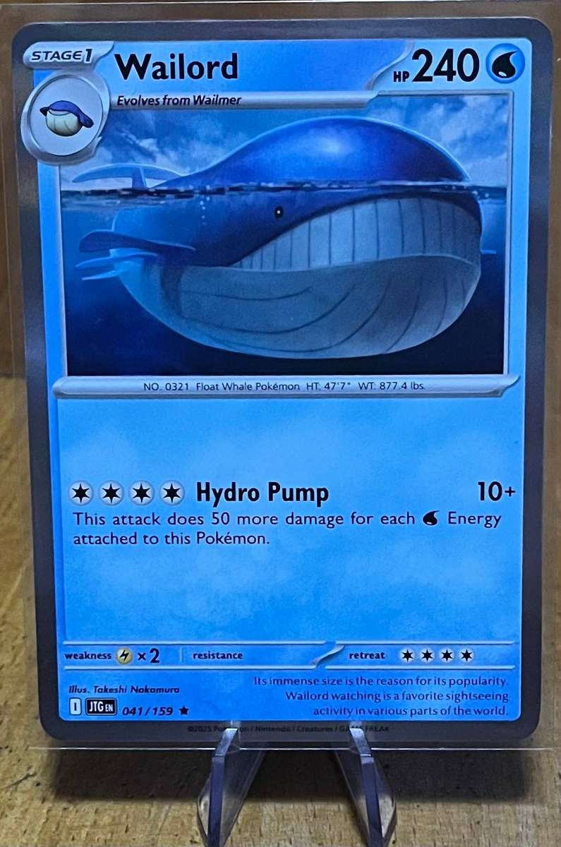 Pokémon Wailord 41/159  Journey Together  Holo