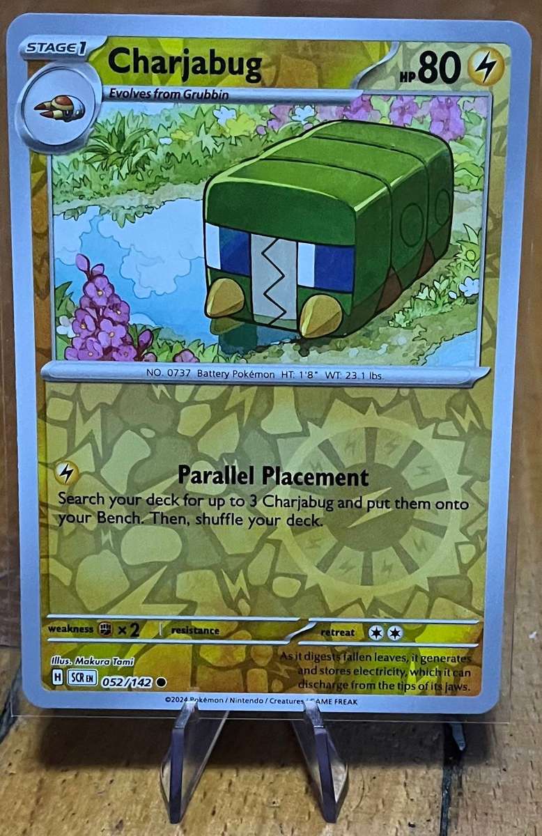 Pokémon Charjabug 52/142  Stellar Crown  Reverse Holo