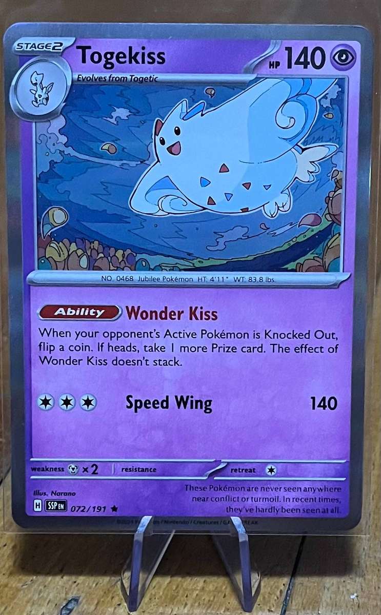 Pokémon Togekiss 72/191  Surging Sparks  Holo