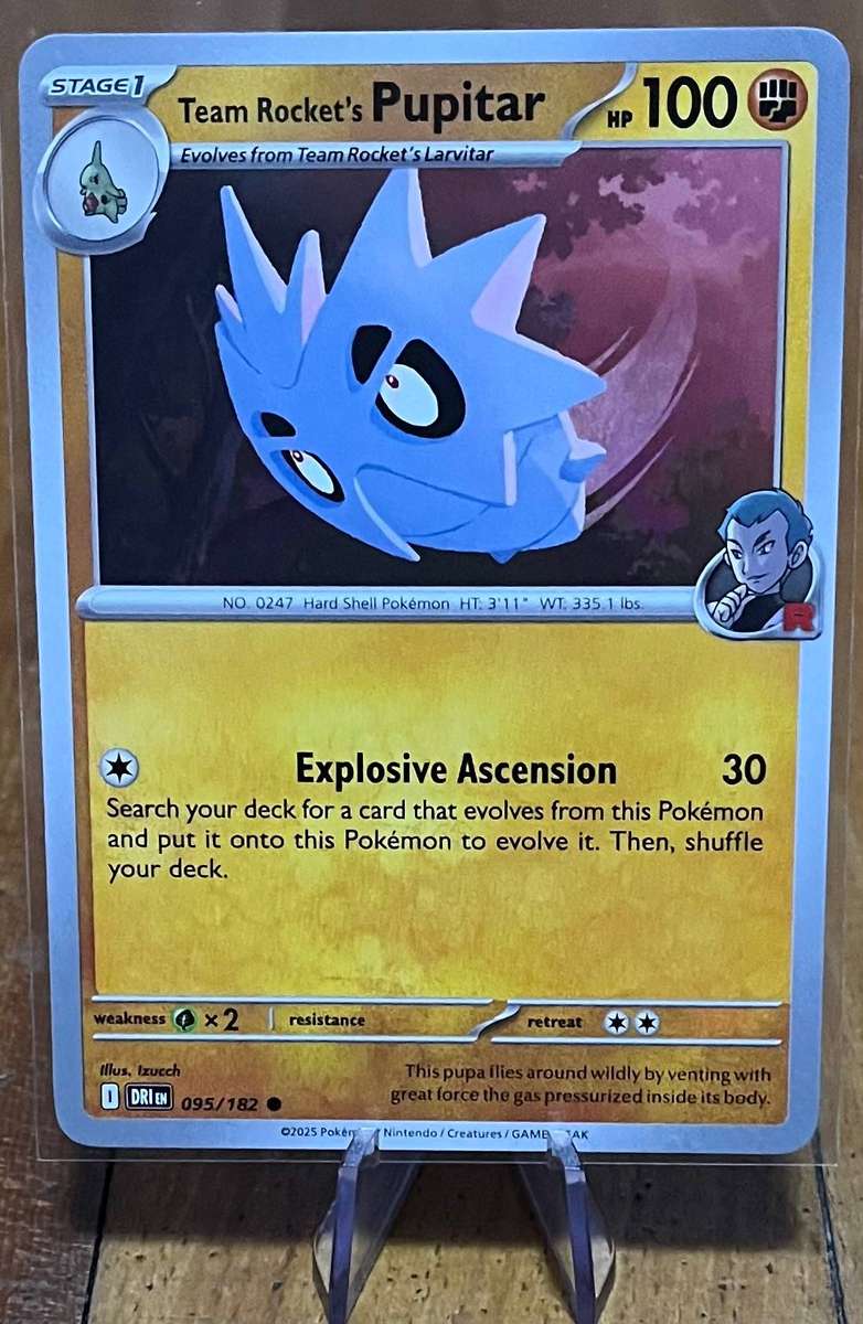 Pokémon Team Rockets's Pupitar 95/182  Destined Rivals  Normal