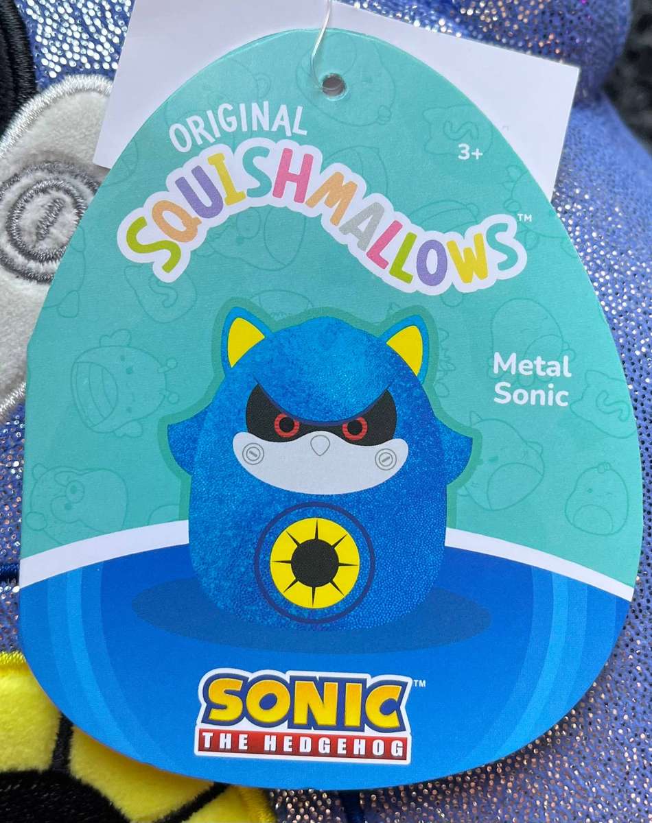 Squishmallow Plush  Metal Sonic the Robot (8inch)