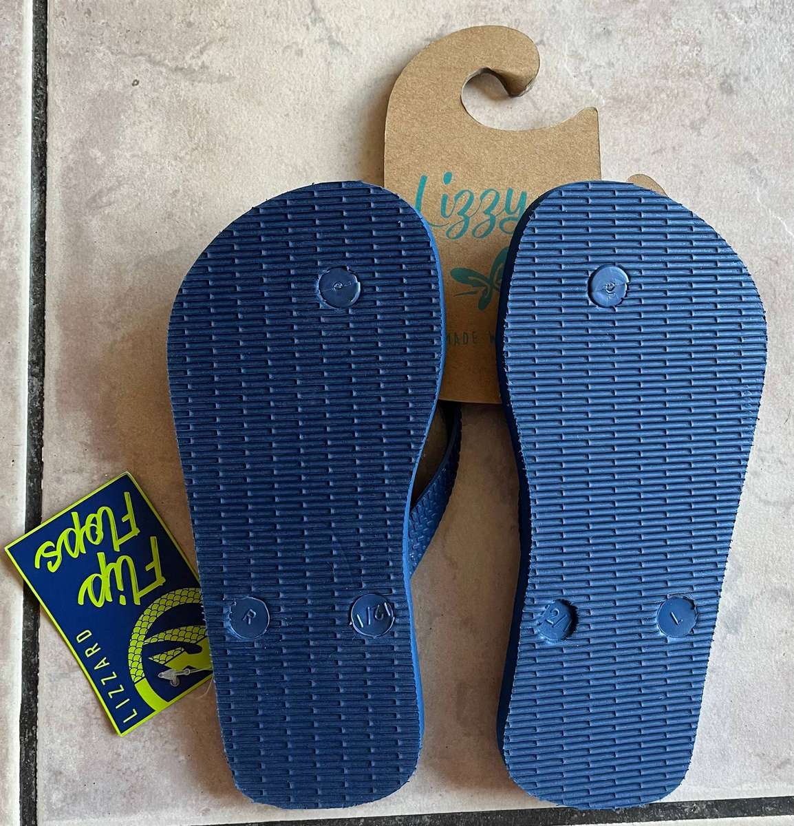 Toddler Lizzard Flip Flops  Size 12