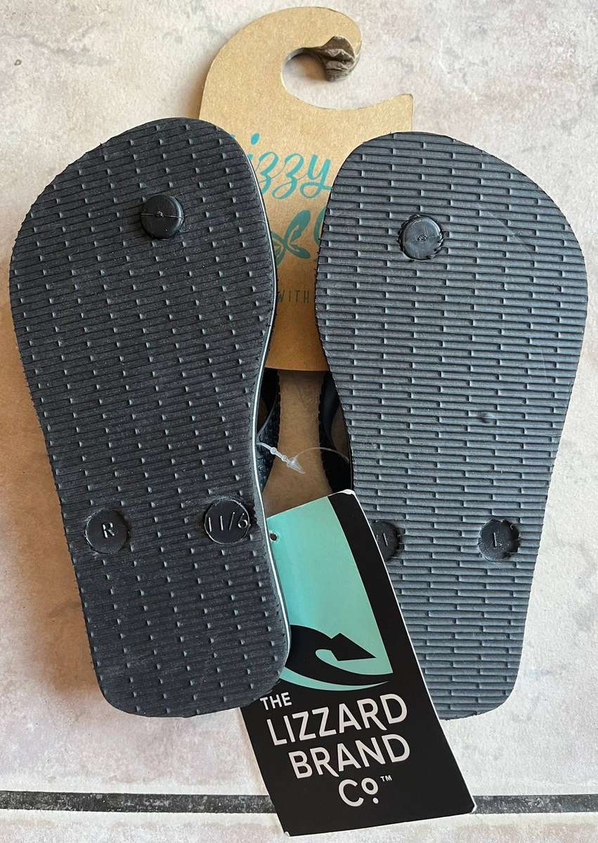 Toddler Lizzard Flip Flops  Size 10
