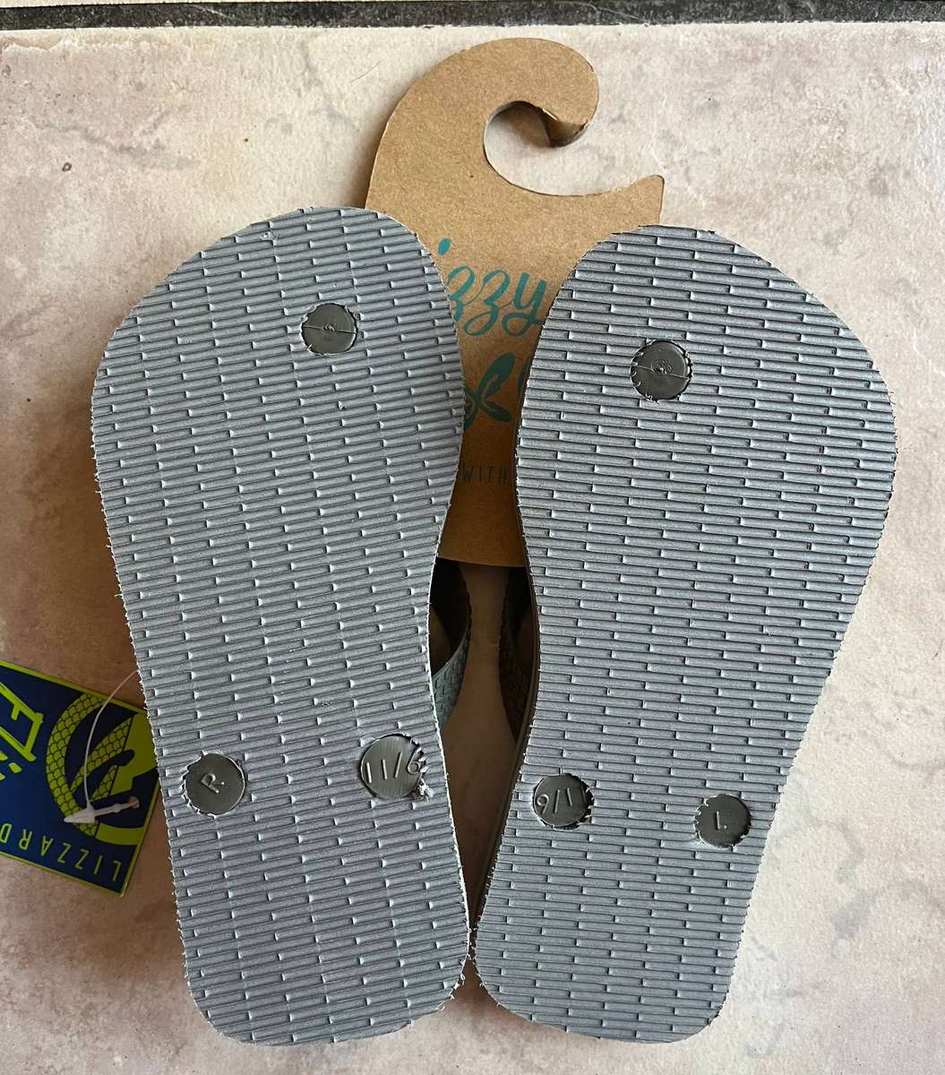 Toddler Lizzard Flip Flops  Size 11