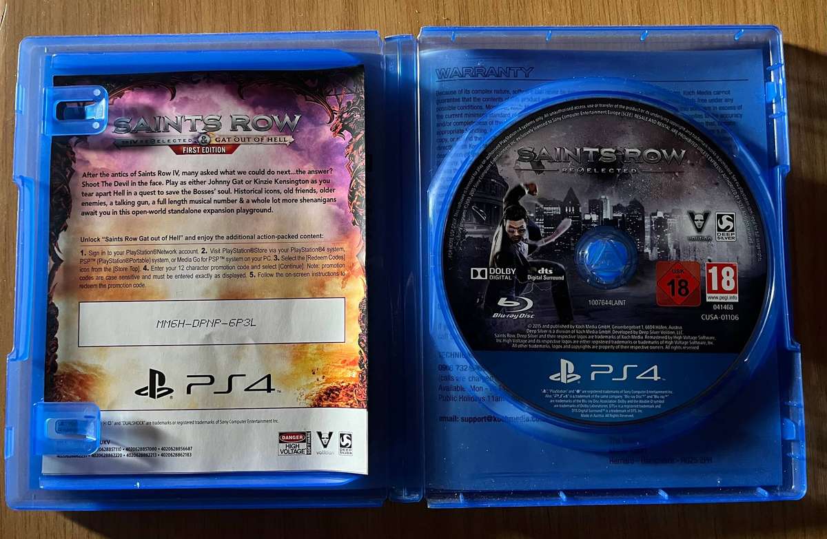 Saints Row IV: Re-Elected & Gat Out of Hell  First Edition  PS4