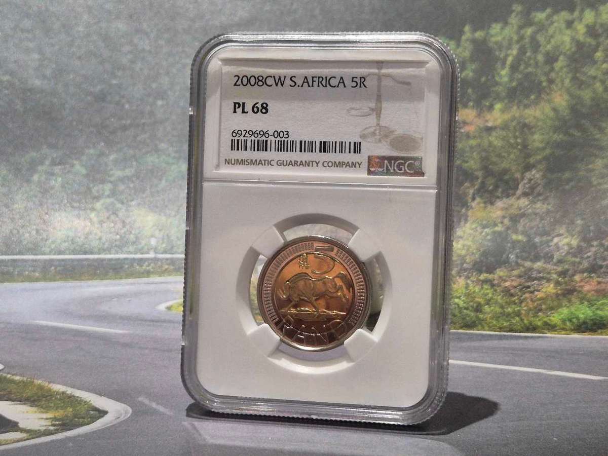 2008 CW PL68 NGC Oom Paul Press R5 coin