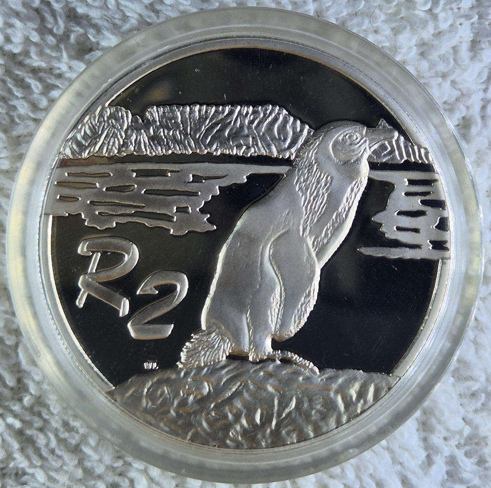 1998 Marine Series - Jackass Penguin 1oz Silver R2 coin