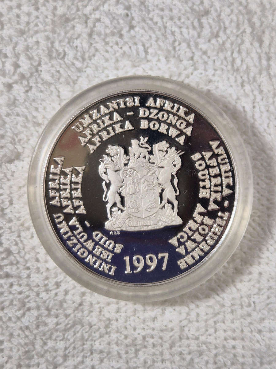 1997 Endangered Wildlife Series 1oz R2 Proof coin - Knysna Seahorse