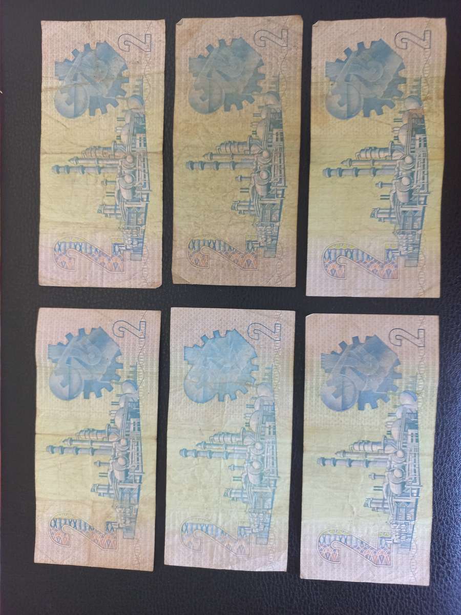 South Africa Reserve Bank R2 notes(1983-1989)(Per note)