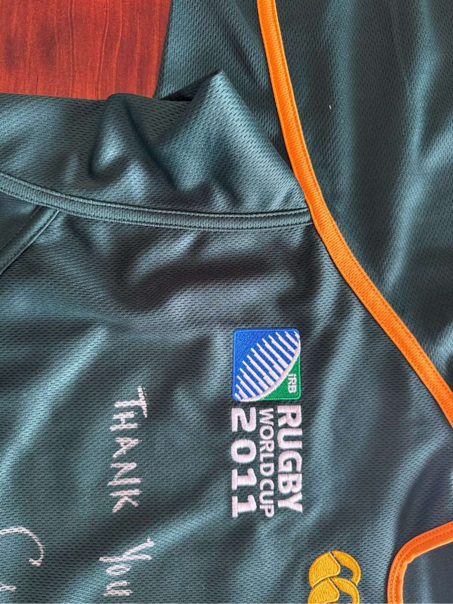 Springbok Rugby Jersey Signed Gio Aplon