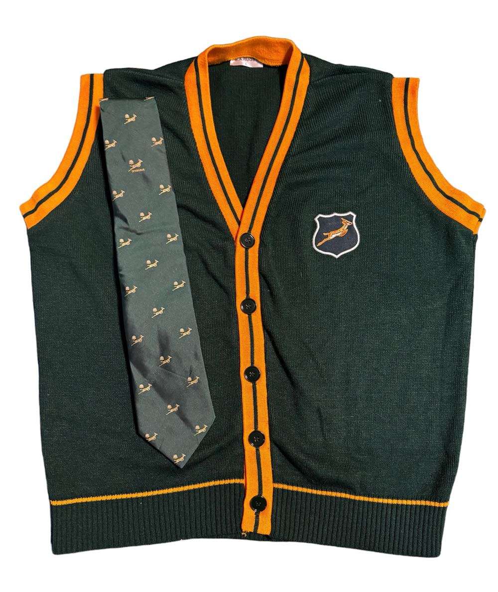 Springbok Rugby Pullover and Tie Size L