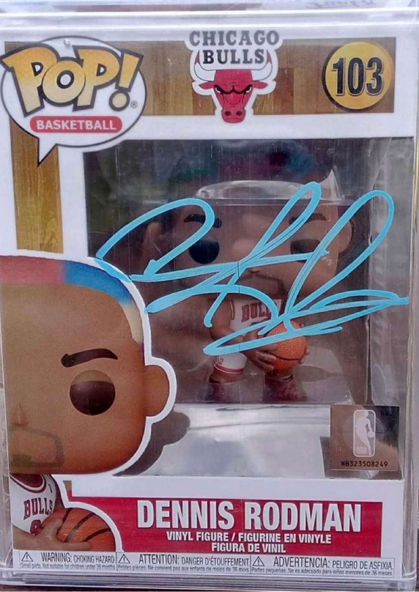 Chicago Bulls Funko Pop Dennis Rodman Signed