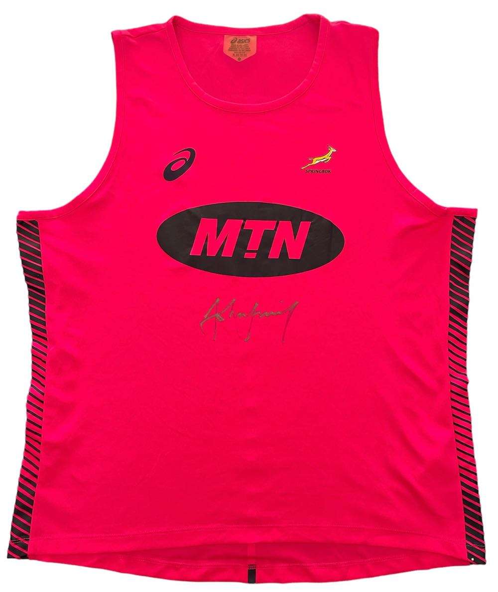 Rugby Player Vest signed John Smith