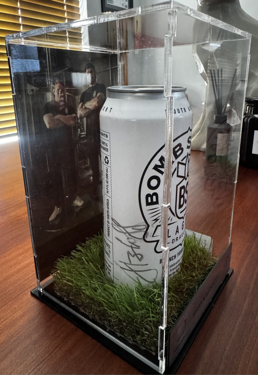 Rugby Signed Bomb Squad Boxed can Steven Kitsoff