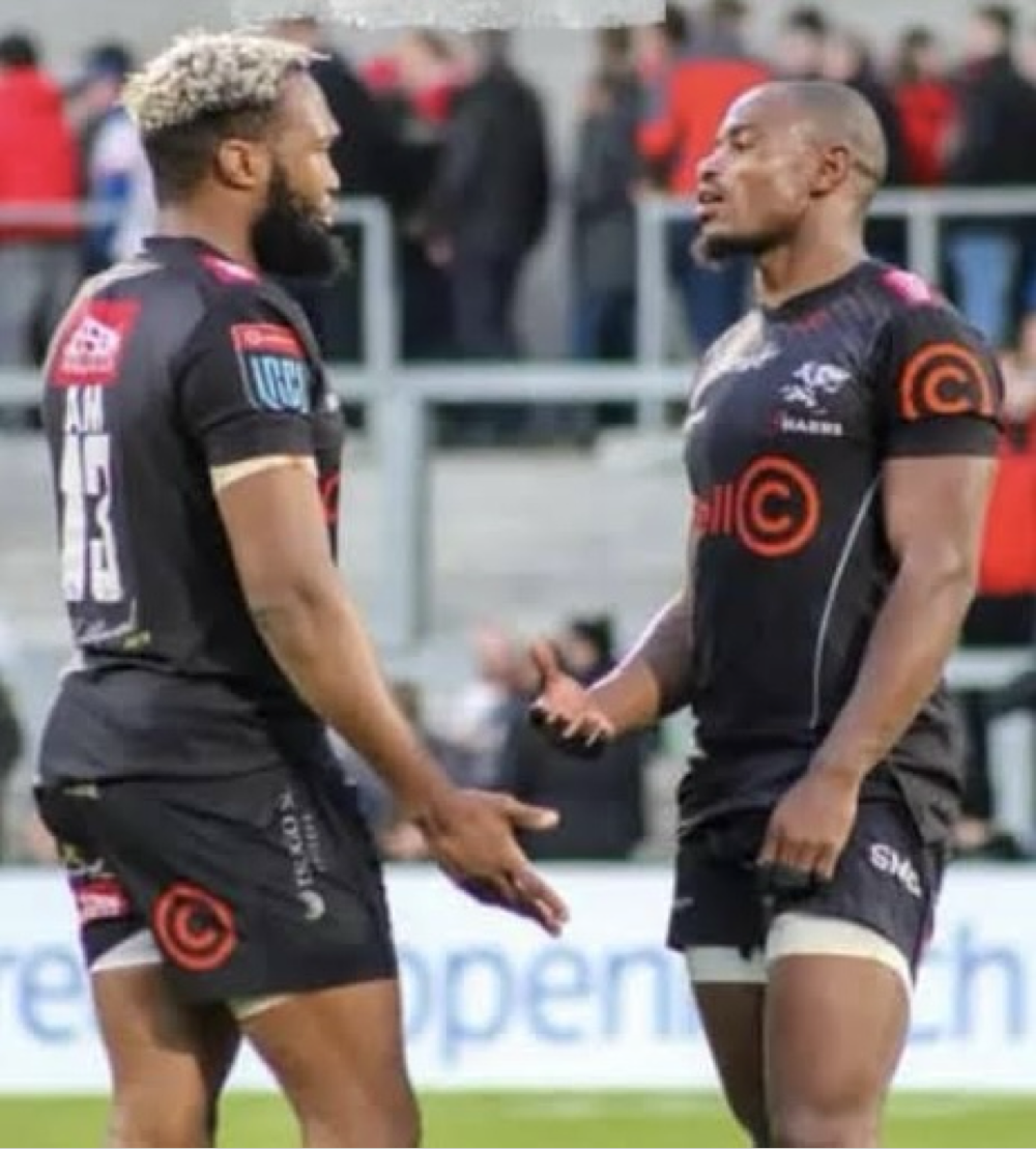 Rugby Frame Signed Mapimpi and Am  Match Corner  Flag