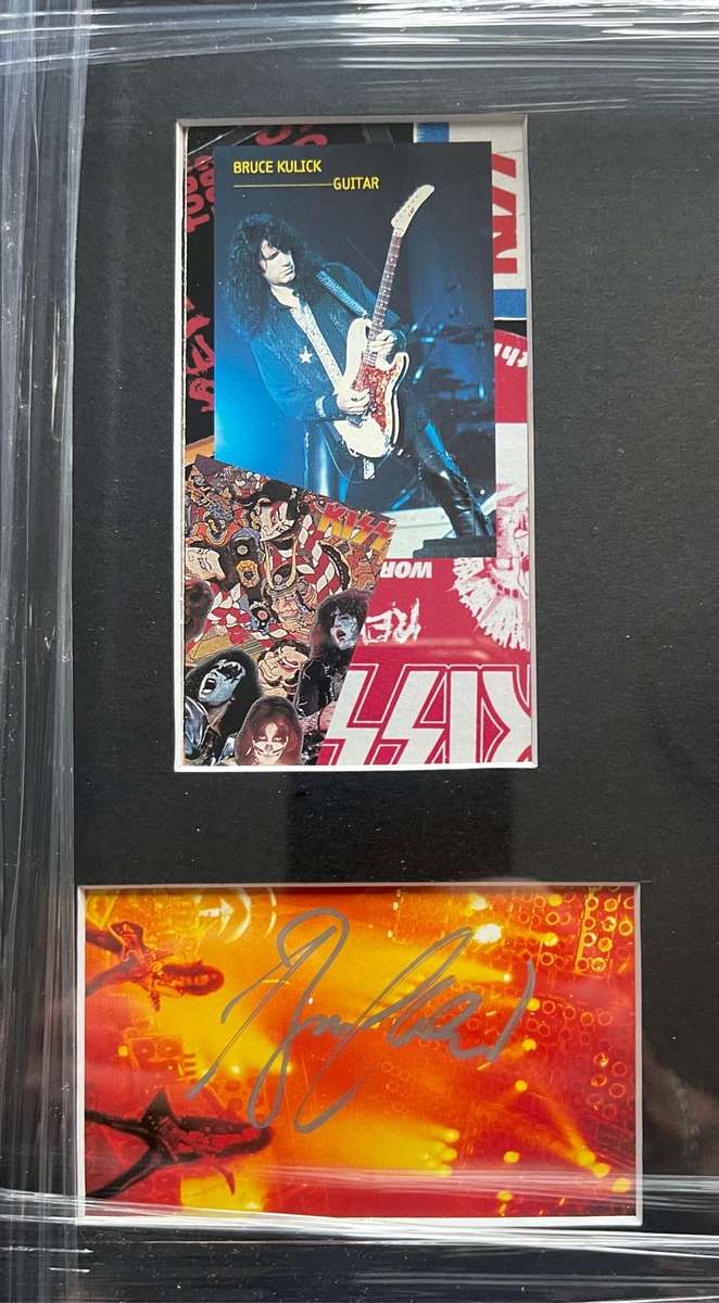 KISS Signed Frame Eric Singer and Bruce Kulnick