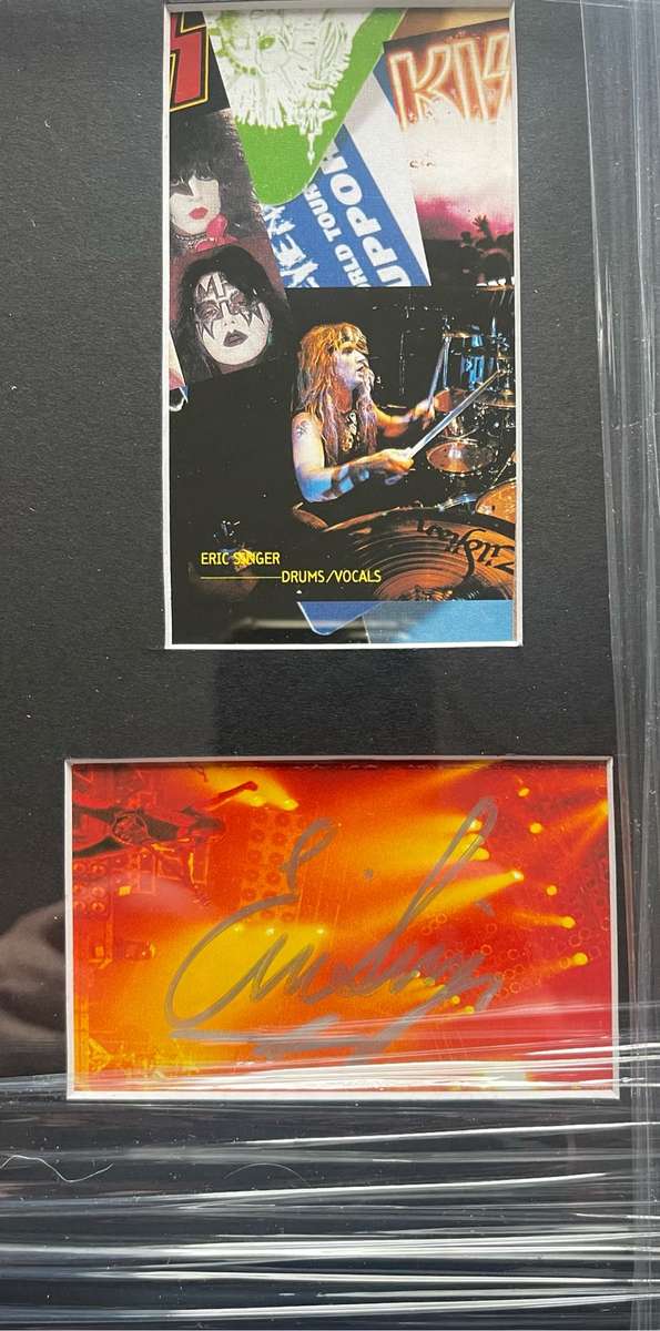 KISS Signed Frame Eric Singer and Bruce Kulnick