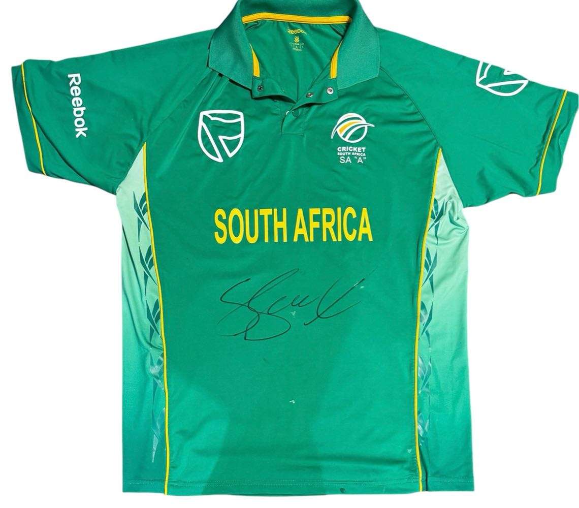 Cricket Jersey SA A Stiaan van Zyl-Signed