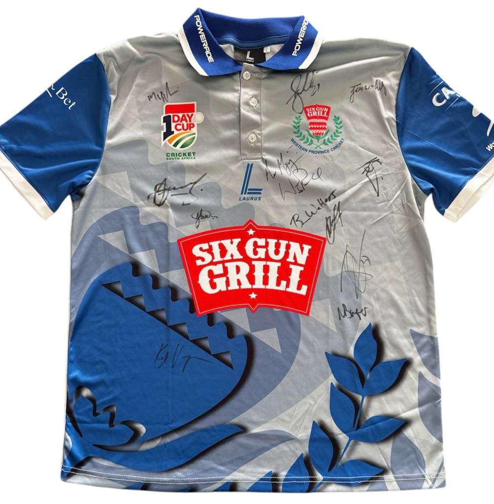 Cricket Jersey WP Signed By Squad